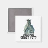 Sind wir groß und doch gegen Trump politisch Spaß Magnet (Vorderseite/Rückseite)