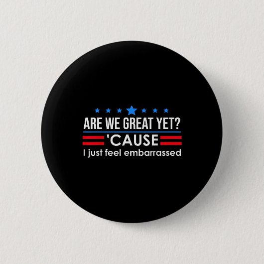 Sind wir große, doch Shirt Männer, die ich fühle m Button (Vorderseite)