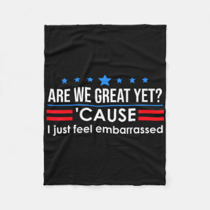 Sind wir große, doch Shirt Männer, die ich fühle m Fleecedecke