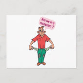 Sind wir in einer Rezession? Postkarte (Vorderseite)