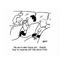 Sind wir noch da? Funny Child Cartoon