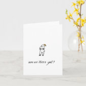 "Sind wir noch da?" leere Grußkarte Karte (Gelbe Blume)