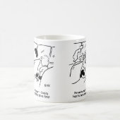 Sind wir noch da? ungeduldiges Kind Kaffeetasse (Mittel)