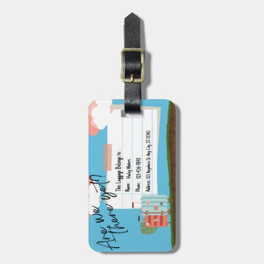 Sind wir noch dort, Gepäckanhänger (Vorderseite vertikal)