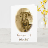 sind wir noch Freunde? Karte (Gelbe Blume)