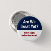 Sind wir schon großartig? Ich fühle mich einfach v Button (Vorne & Hinten)