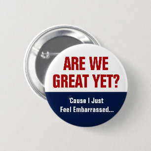 Sind wir schon großartig? Ich fühle mich einfach v Button