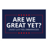 Sind wir schon großartig? Ich fühle mich gerade um Fotodruck (Vorne)