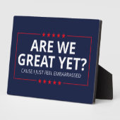 Sind wir schon großartig? Ich fühle mich gerade um Fotoplatte (Seite)