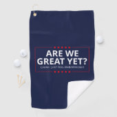 Sind wir schon großartig? Ich fühle mich gerade um Golfhandtuch (Insitu)