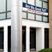 Sind wir schon großartig? weil ich mich nur verblü banner (Äußeres Gebäude)