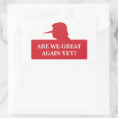 Sind wir schon wieder groß? Aufkleber (Tasche)