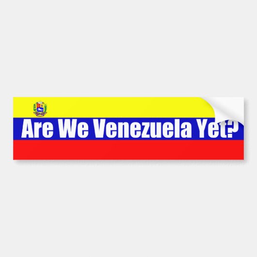 Sind wir Venezuela schon? Autoaufkleber (Vorne)