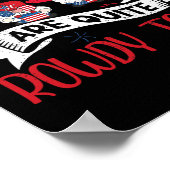 Sind ziemlich rowdy Independence Day am 4. Juli Poster (Ecke)
