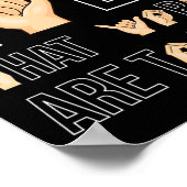 Sind zu sehen, dass ... Signing Language Deaf Poster (Ecke)