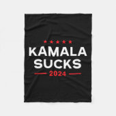 Sind zum Kotzen 2024 Anti Kamala Harris Fleecedecke (Vorderseite)