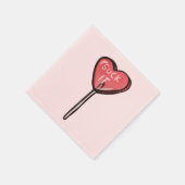 Sind zum Kotzen Anti Valentine Heart Sucker Serviette (Ecke)