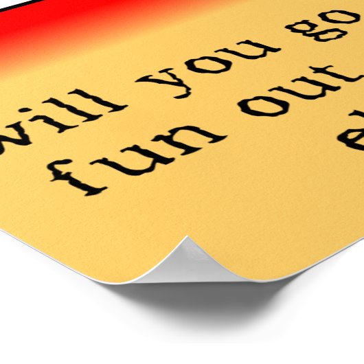 Sind zum Kotzen das lustige Plakatzeichen Poster (Ecke)