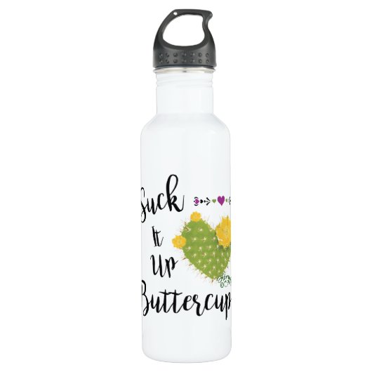Sind zum Kotzen den Buttercup! Wasserflasche aus E Edelstahlflasche (Vorderseite)
