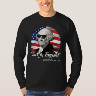 Sind zum Kotzen England 4. Juli George Washington  T-Shirt