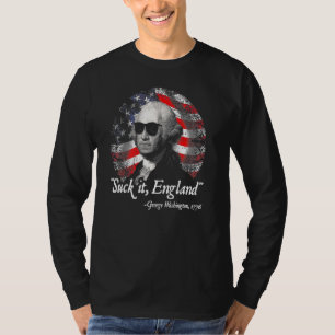 Sind zum Kotzen England 4. Juli George Washington T-Shirt