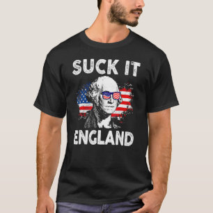 Sind zum Kotzen England 4. Juli George Washington T-Shirt