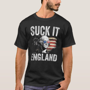 Sind zum Kotzen England 4. Juli George Washington T-Shirt