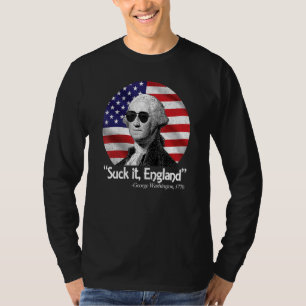 Sind zum Kotzen England 4. Juli George Washington T-Shirt