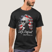 Sind zum Kotzen England 4. Juli George Washington T-Shirt (Vorderseite)