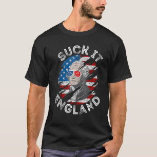 Sind zum Kotzen England 4. Juli George Washington T-Shirt