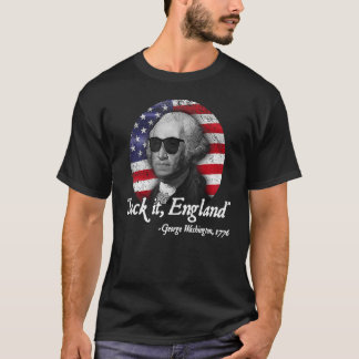 Sind zum Kotzen England 4. Juli George Washington  T-Shirt