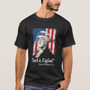 Sind zum Kotzen England 4. Juli George Washington T-Shirt