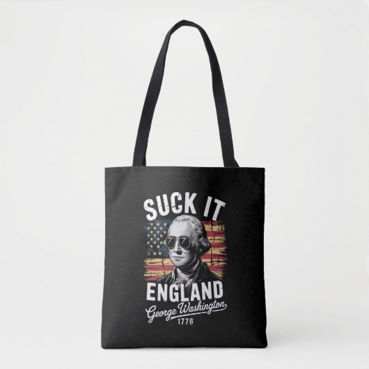 Sind zum Kotzen England 4. Juli George Washington Tasche (Vorderseite)