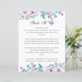 Sind zum Kotzen es auf. Babydusche. Lila blumenrei (Stehend Vorderseite)