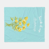 Sind zum Kotzen es auf Buttercup Fleecedecke (Vorderseite (Horizontal))
