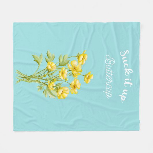 Sind zum Kotzen es auf Buttercup Fleecedecke (Vorderseite (Horizontal))