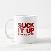 Sind zum Kotzen es auf Buttercup Funny Mug Kaffeetasse (Links)