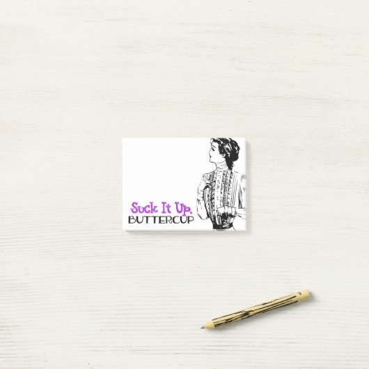 Sind zum Kotzen es auf, Buttercup | Schnelles Vikt Post-it Klebezettel (Auf Schreibtisch)