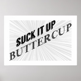Sind zum Kotzen es auf Buttercup Typografie Poster