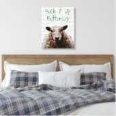 Sind zum Kotzen es auf Buttertasse Leinwanddruck (Insitu (Schlafzimmer))