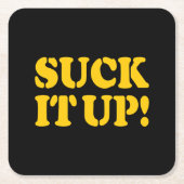 SIND ZUM KOTZEN ES AUF! RECHTECKIGER PAPPUNTERSETZER (Vorderseite)