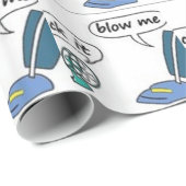 sind zum Kotzen es, blase mich. Geschenkpapier (Rolleneckpunkt)