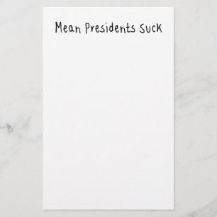 Sind zum Kotzen gemeine Präsidenten Briefpapier