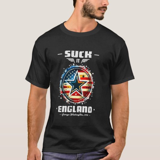 Sind zum Kotzen-It England Funny 4. Juli George Wa T-Shirt (Vorderseite)