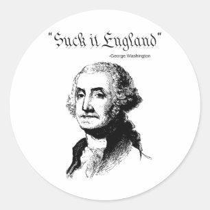 Sind zum Kotzen It England Funny 4. Juli US-Flagge Runder Aufkleber
