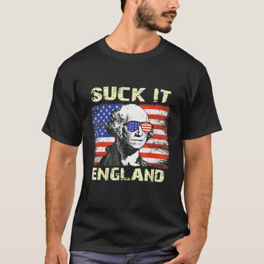 Sind zum Kotzen It England George Washington T-Shirt (Vorderseite)