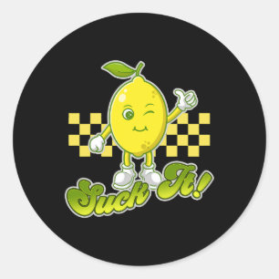 Sind zum Kotzen It Green Limon Lemon Liebe Funny m Runder Aufkleber