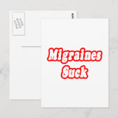 Sind zum Kotzen Migräne Postkarte (Vorne/Hinten)