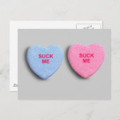 SIND ZUM KOTZEN MIR CANDY HERART POSTKARTE (Vorne/Hinten)