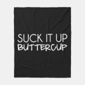 Sind zum Kotzen Sie es herauf Butterblume Fleecedecke (Vorderseite)